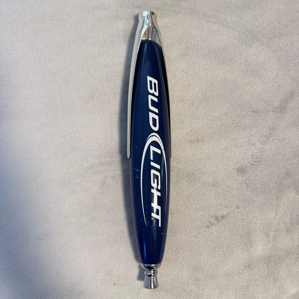 Bud Light Beer Tap Handle Blue Draft Beer Keg Tapper Bar Man Cave 11